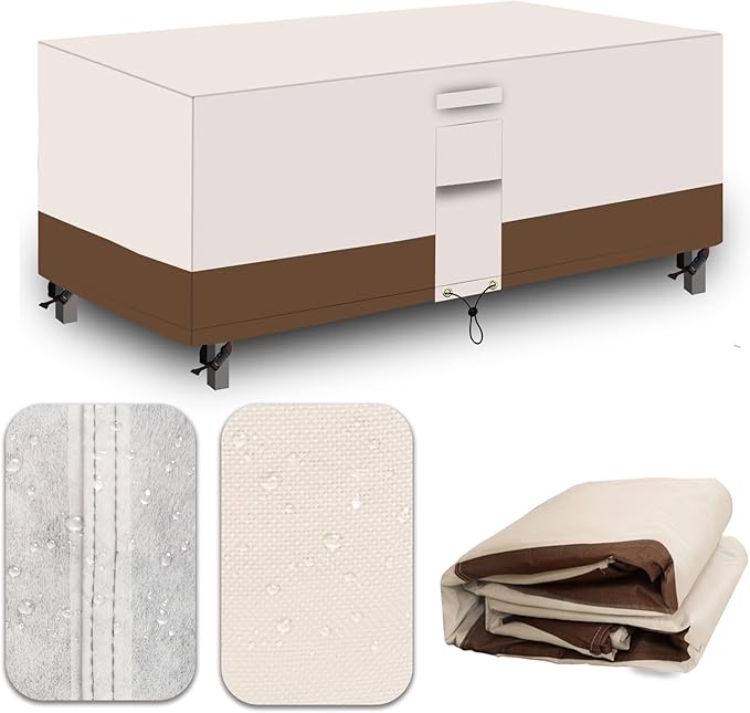 Heavy Duty Patio Furniture Set Covers, Rectangular Table Cover Outdoor