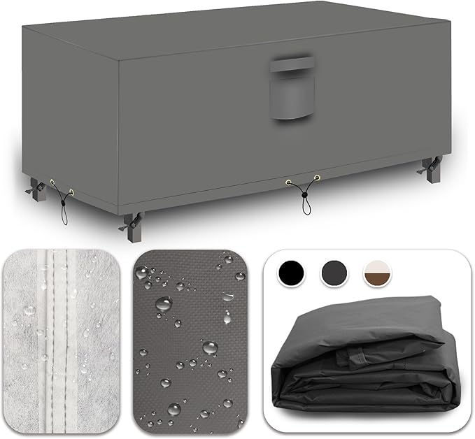 Heavy Duty Patio Furniture Set Covers, Rectangular Table Cover Outdoor