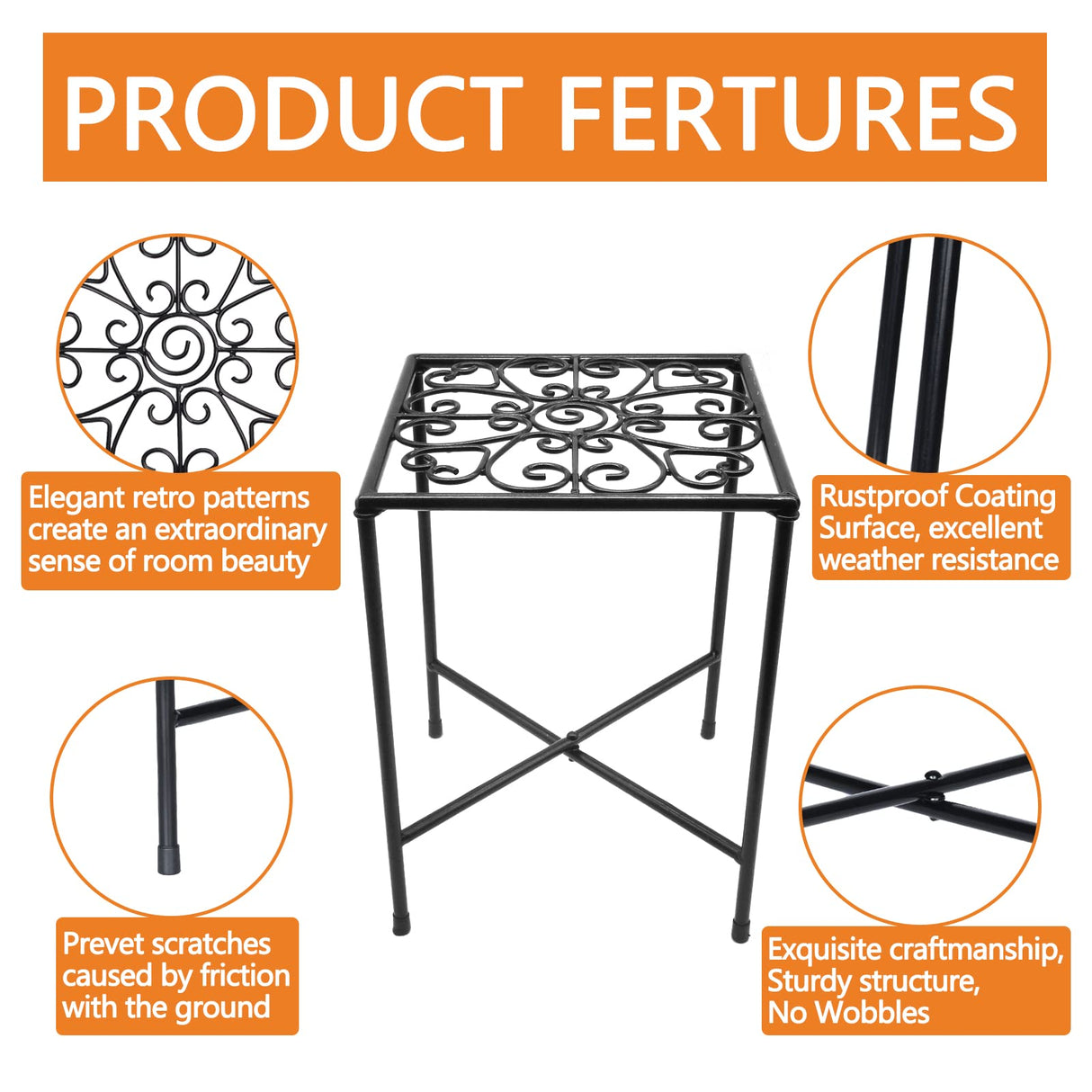 IronBloom Heavy-Duty Indoor & Outdoor Plant Stand