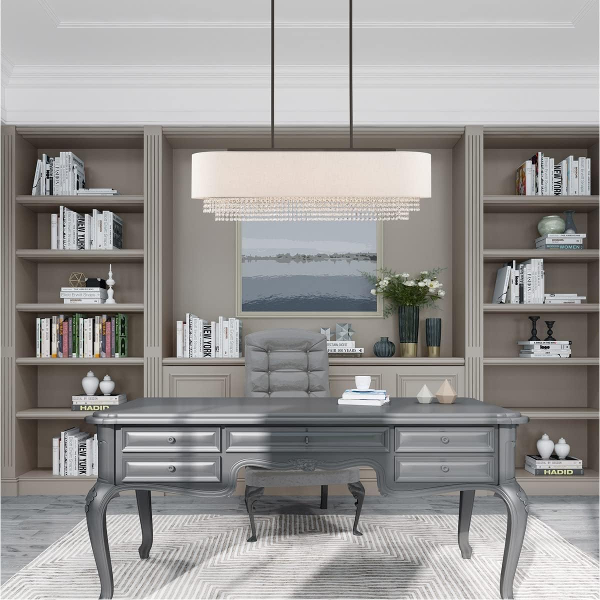 Lighting 51125-92 Carlisle - 41" Five Light Linear Chandelier