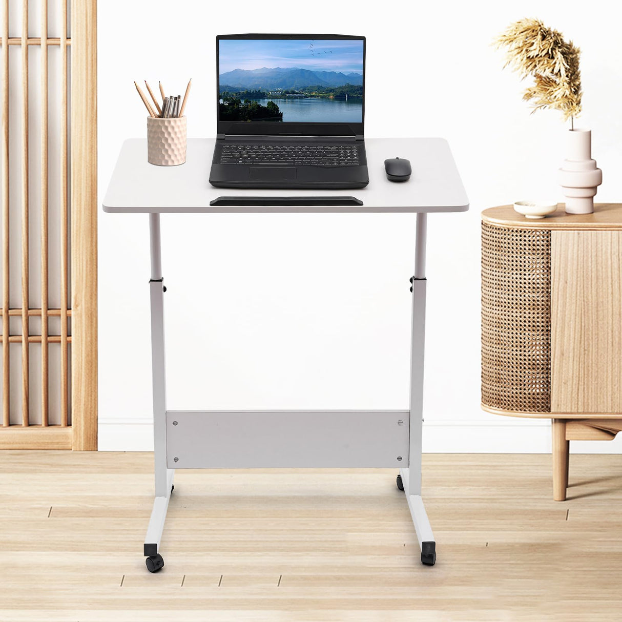 Adjustable Height Standing Desk, Stand Up Desk with 360° Flip