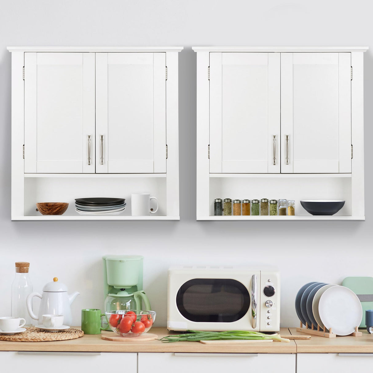 Bathroom Wall Cabinet Over The Toilet, Wall Mount Storage Medicine Laundry