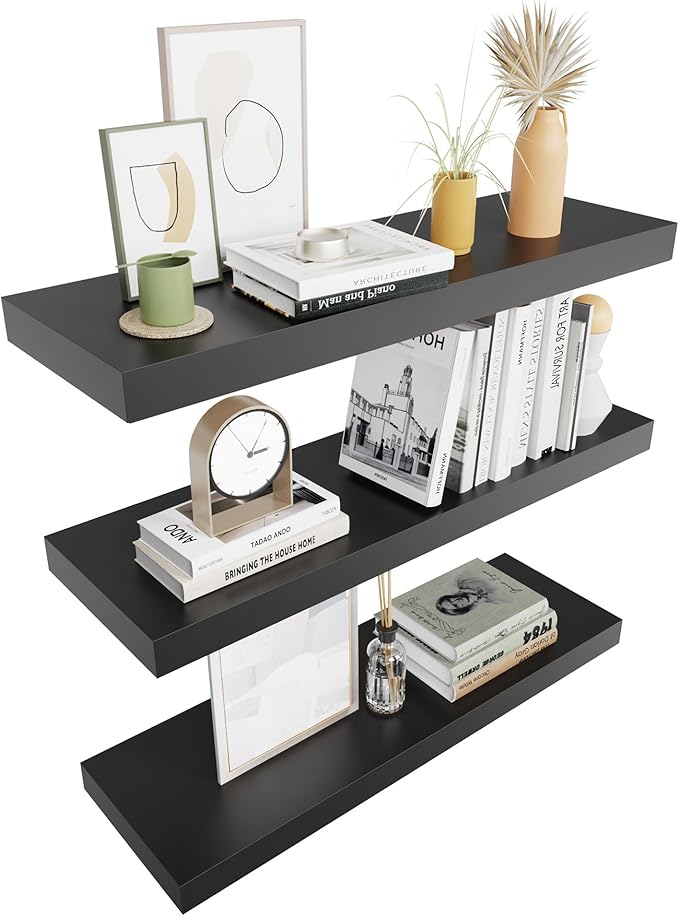 Floating Shelves for Wall Brown Wood Shelf for Bedroom