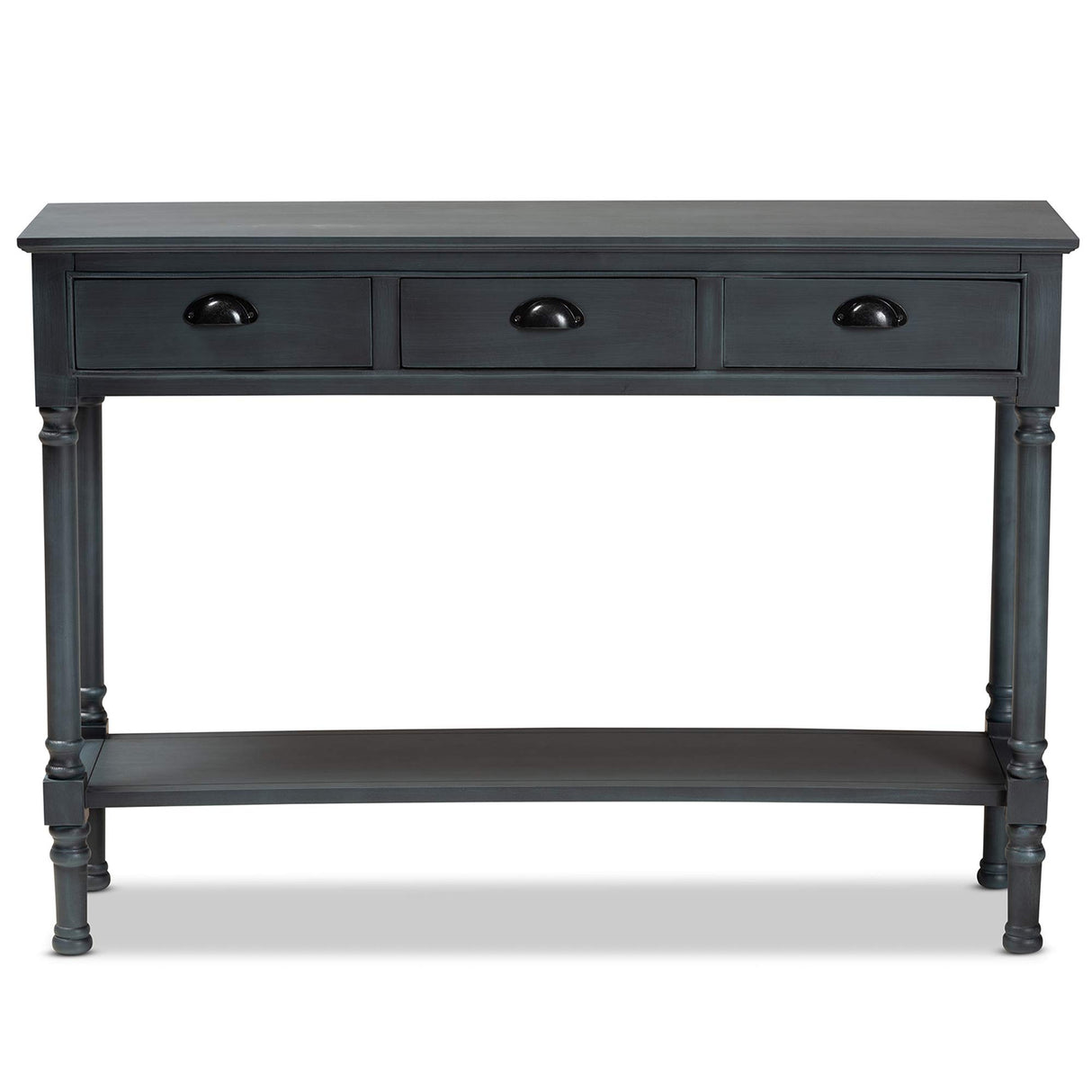 Garvey Console Tables, Dark Blue Gray
