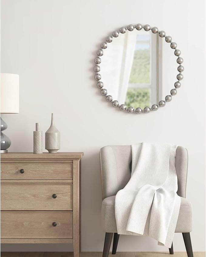 Wall Décor Marlowe Metal Spherical Frame Round Mirror