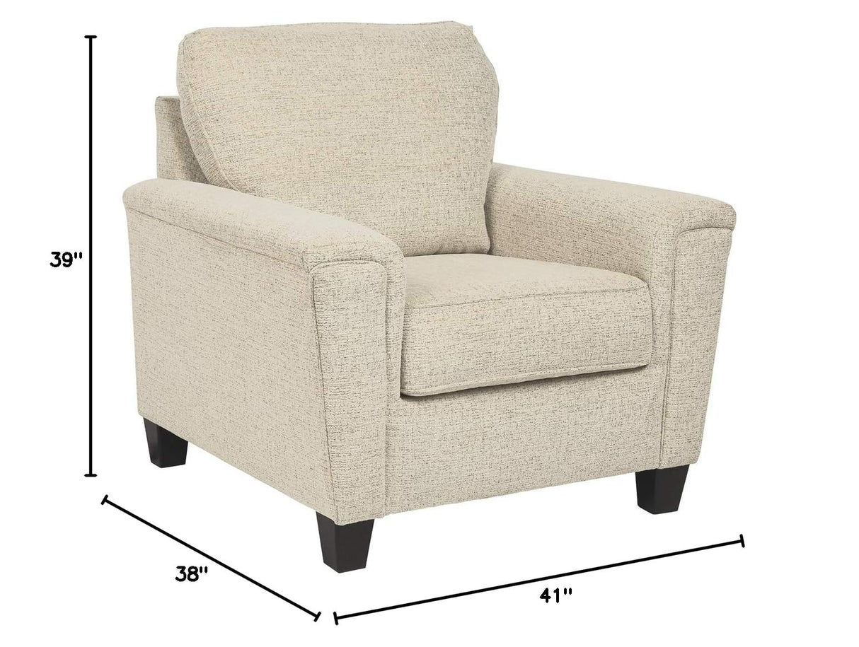 Abinger Chenille Contemporary Chair, Beige