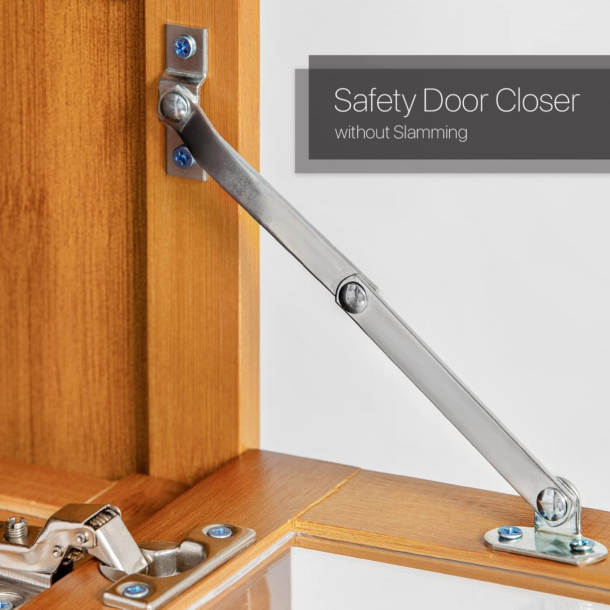 MoNiBloom 4 Tier Book Cabinet with Acrylic Doors Bamboo Display Bookshelf Organizer Stand for Student Room Living Room Home Office, Brown