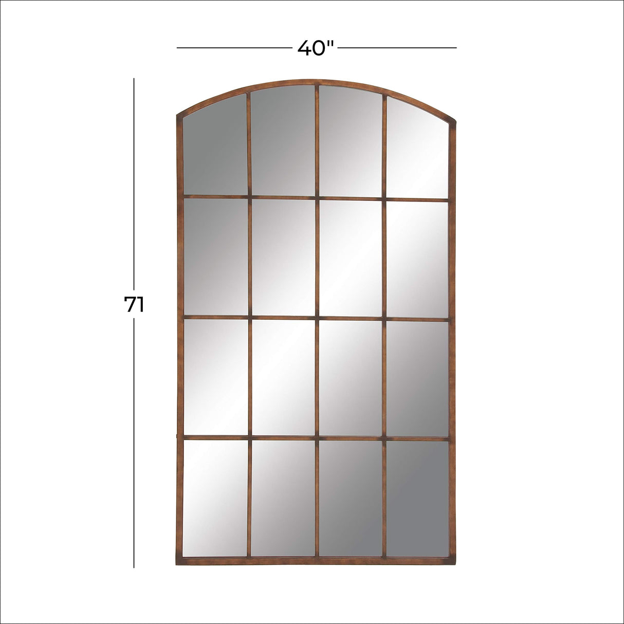 79 Metal Room Wall Mirror Window Pane Inspired Entryway Mirror