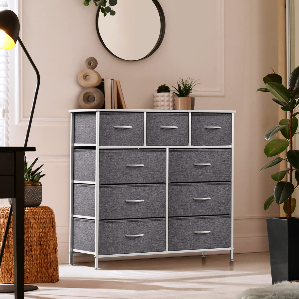 Dresser with 9 Drawers - Furniture Storage Chest
