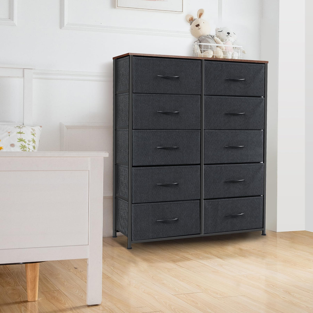 Dresser for Bedroom with 10 Drawers, Chest of Drawers, Storage Drawers Organizer Unit,