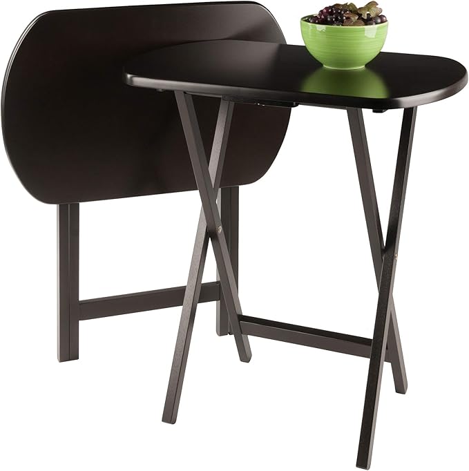 Wood Dylan 5-Piece Oversize Snack Table Set (Solid Wood Brienda)