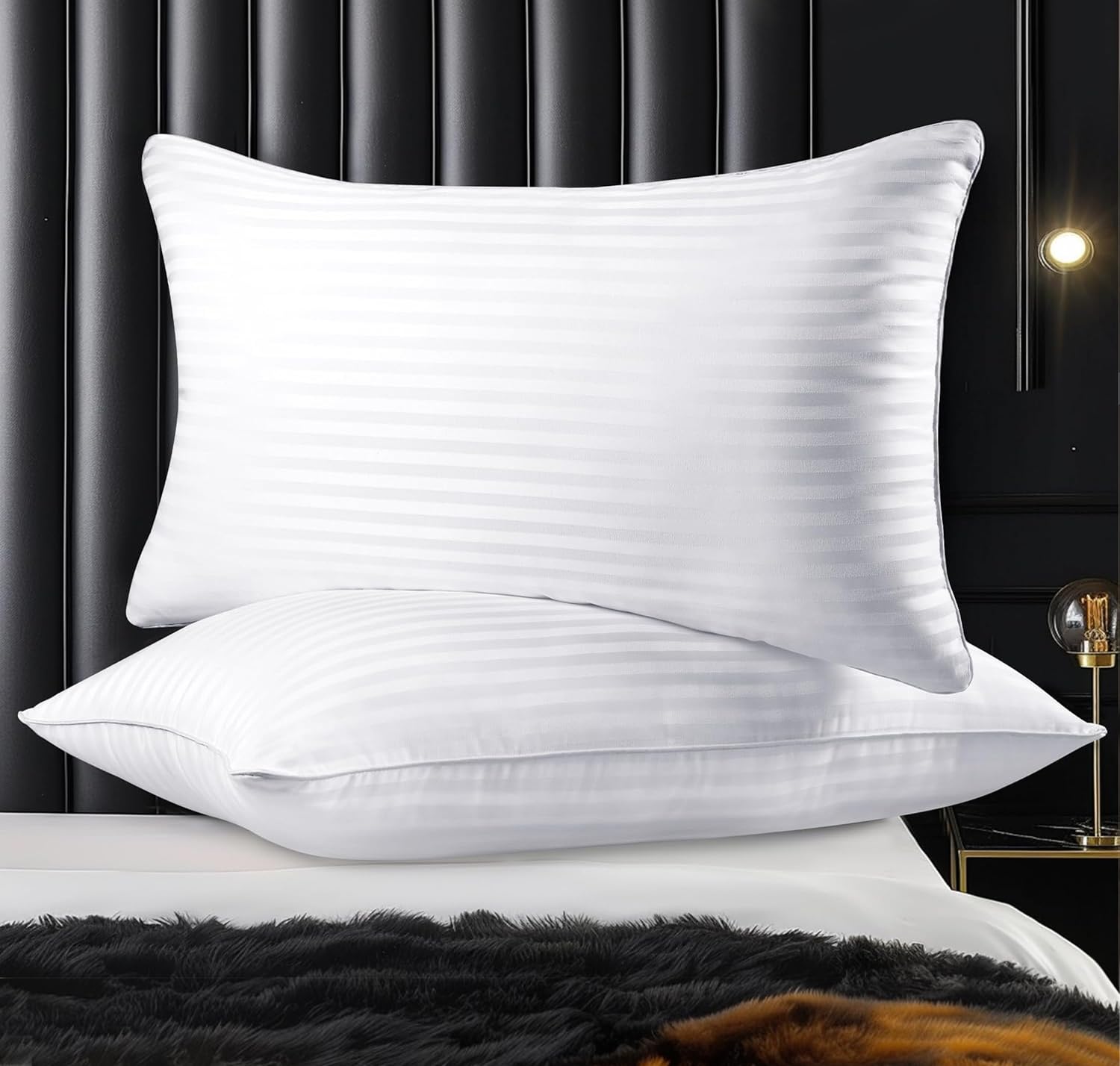 Pillows King Size Set of 2, Hotel Collection Bed Pillows for Sleeping