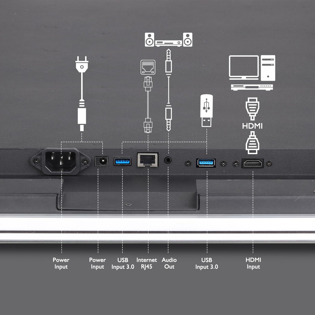 39×20 Inch Smart Bathroom Mirror with Touchscreen TV