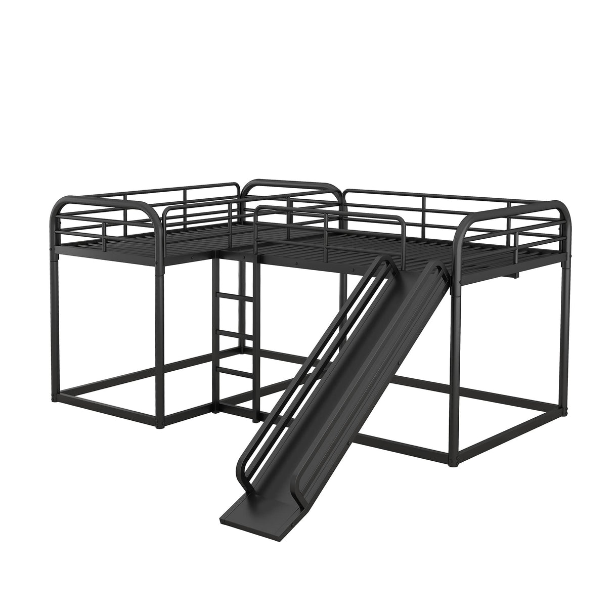 L Shaped Bunk Bed for 4, Quad Bunk Bed Twin Size