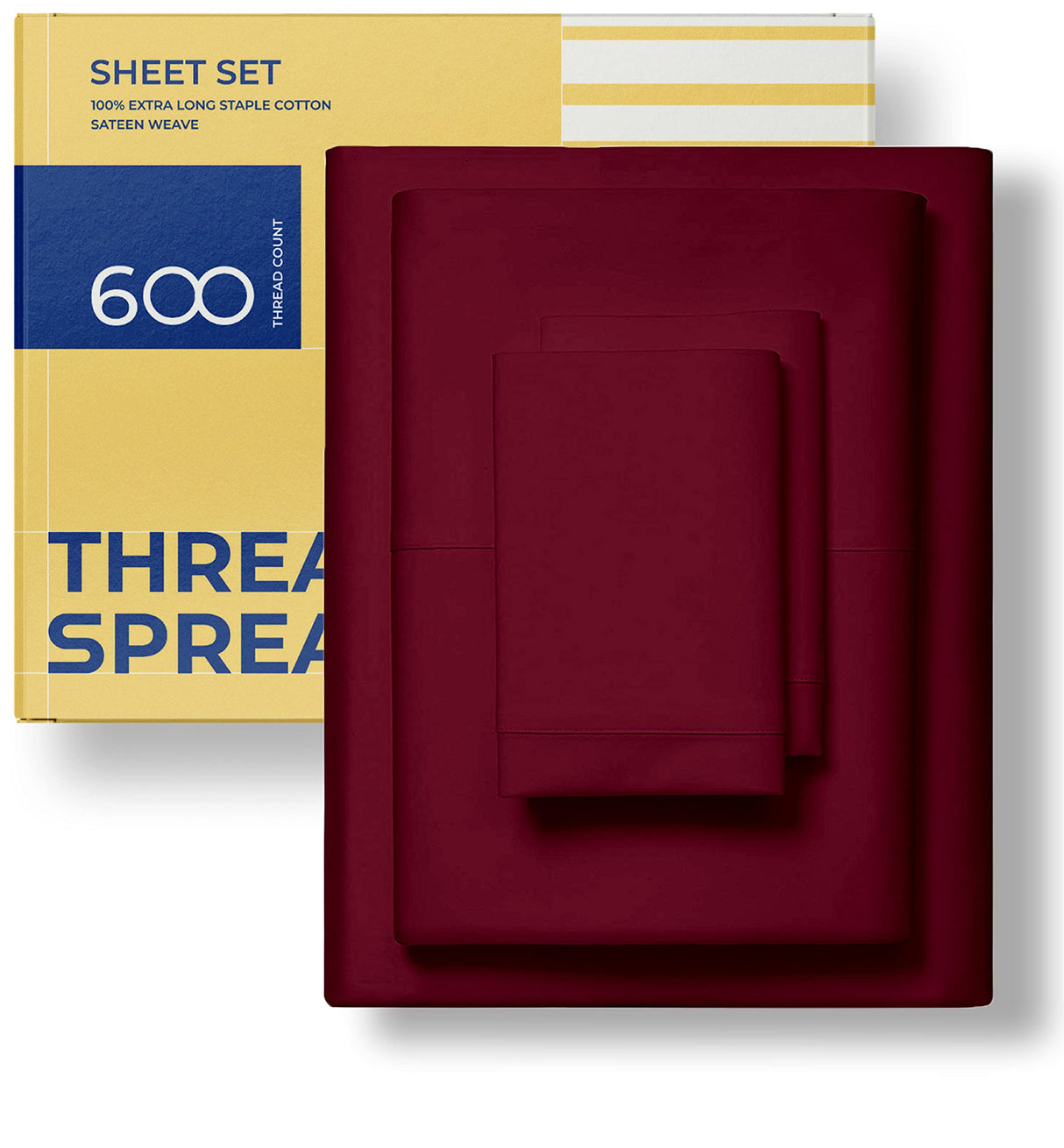 100% Egyptian Cotton Sheets Twin - 600 Thread Count Sheets