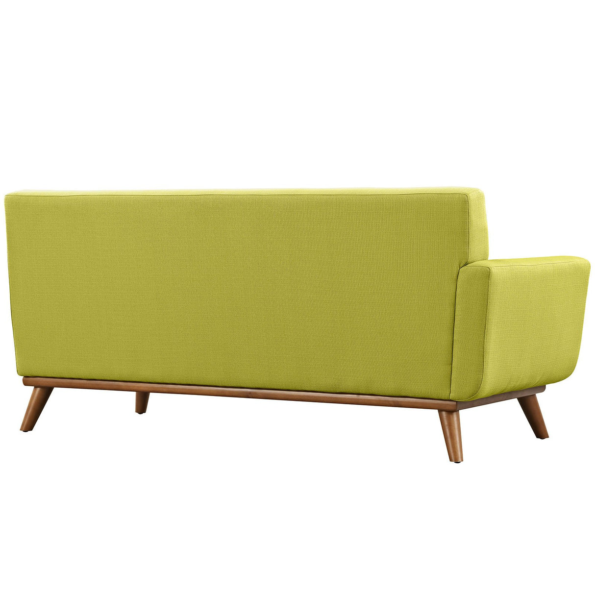 Engage Mid-Century Modern Upholstered Fabric Left-Arm Loveseat
