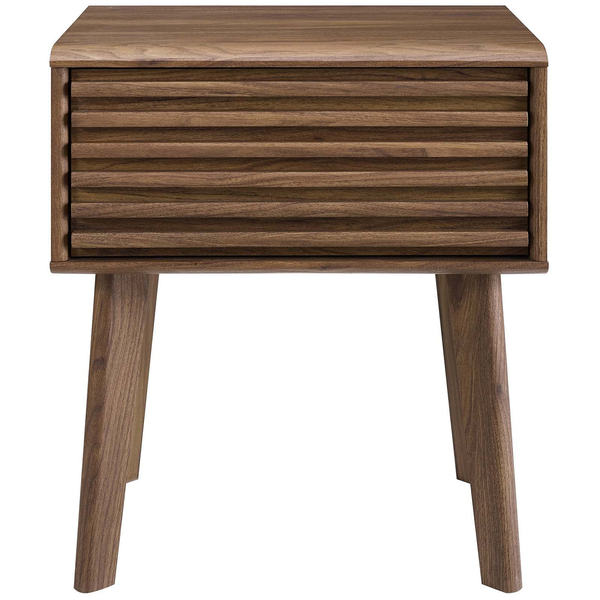 Render Mid-Century Modern End Table or Nightstand in Walnut