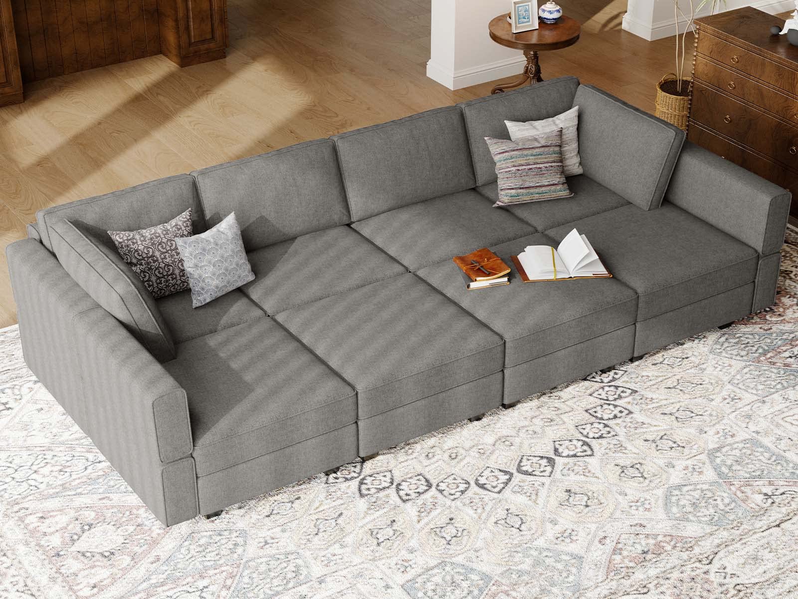 Sectional Sleeper Sofa Couch Modular Convertible Sectional