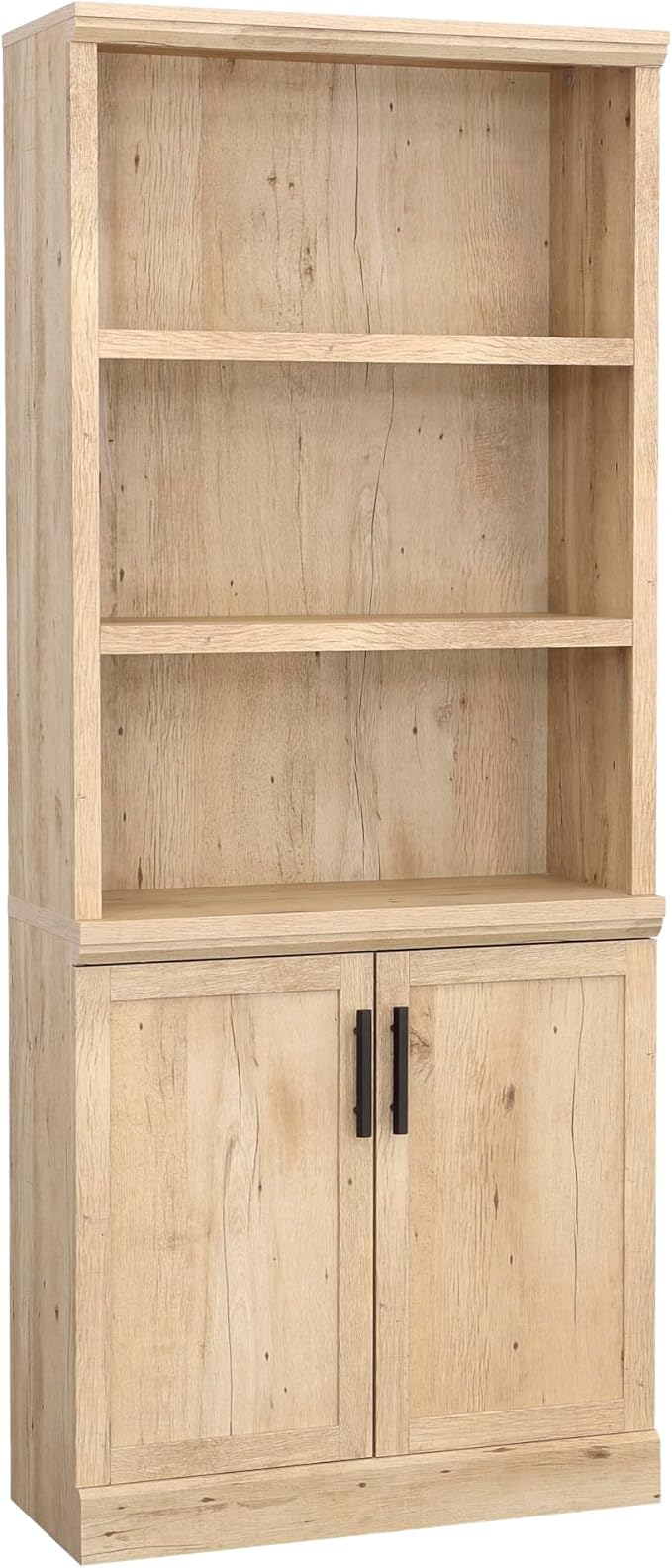 Aspen Post Library w/Doors, Pebble Pine Finish