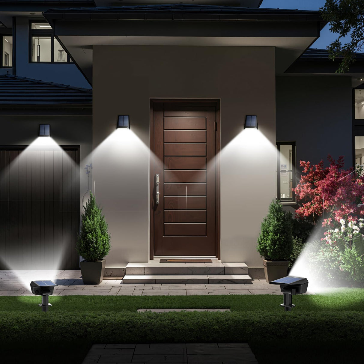 59 LED Super Bright Outdoor Solar Lights for Yard, 3 Lighting Modes