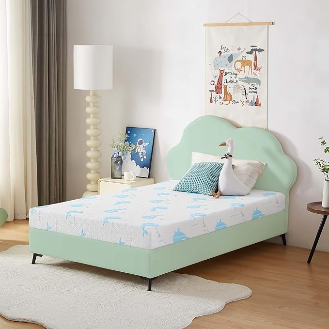 6 Inch Twin Mattress for Kids, Removable Washable Cover
