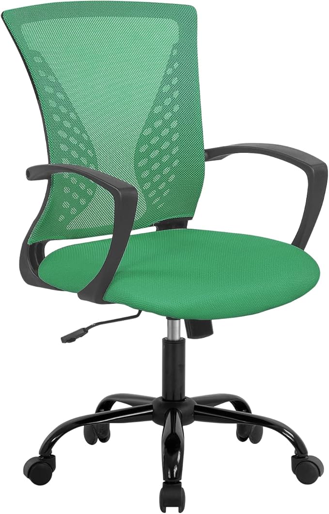 Mesh Chair Ergonomic Mid Back Swivel Rolling Desk Chair with Armrest Height Adjustable