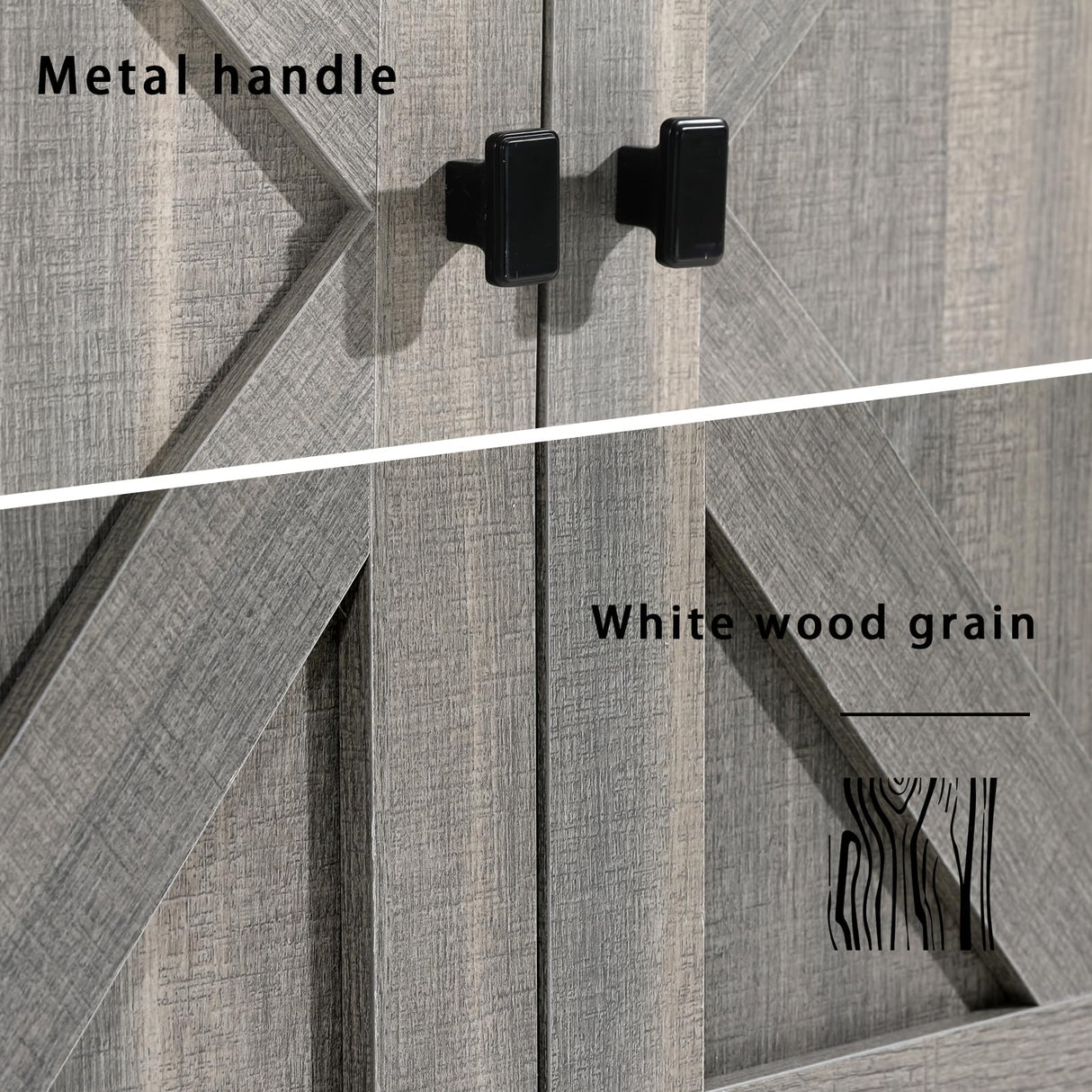 KGAR 30" Bathroom Vanity Grey Modern Bathroom Storage Cabinet,Without Sink