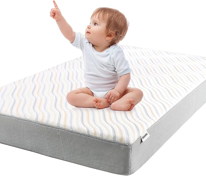 Crib & Toddler Mattress Dual-Sided CertiPUR-US & USDA Certified Crib Mattress