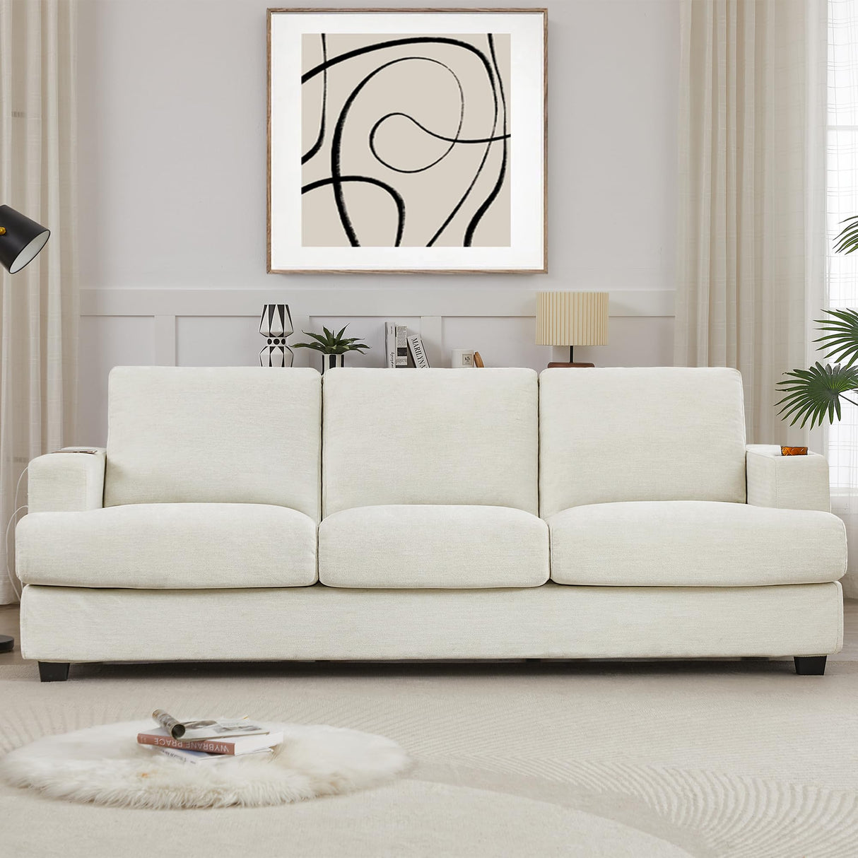 89" Sofa, Comfy Sofa Couch with Extra Deep Seats