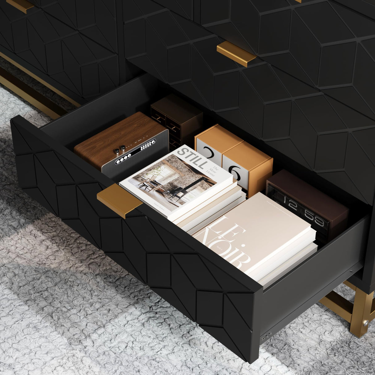 Dresser for Bedroom, 53.5ā Wide Dresser Organizer, 7 Drawer Dresser