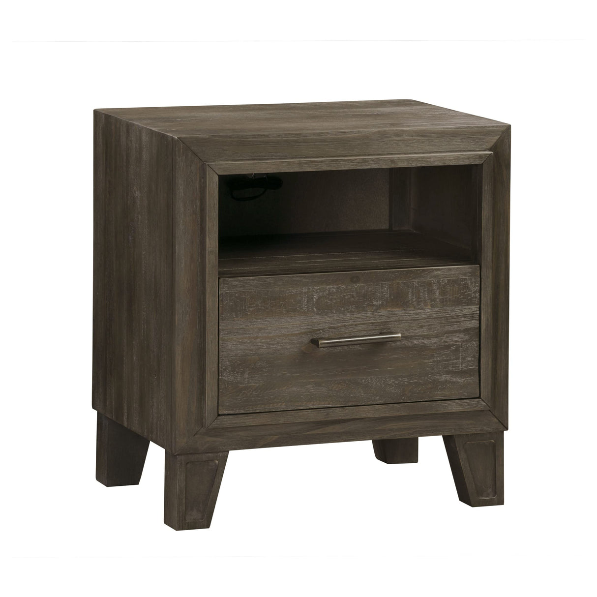 26 Inch Mae Solid Pine Wood Nightstand