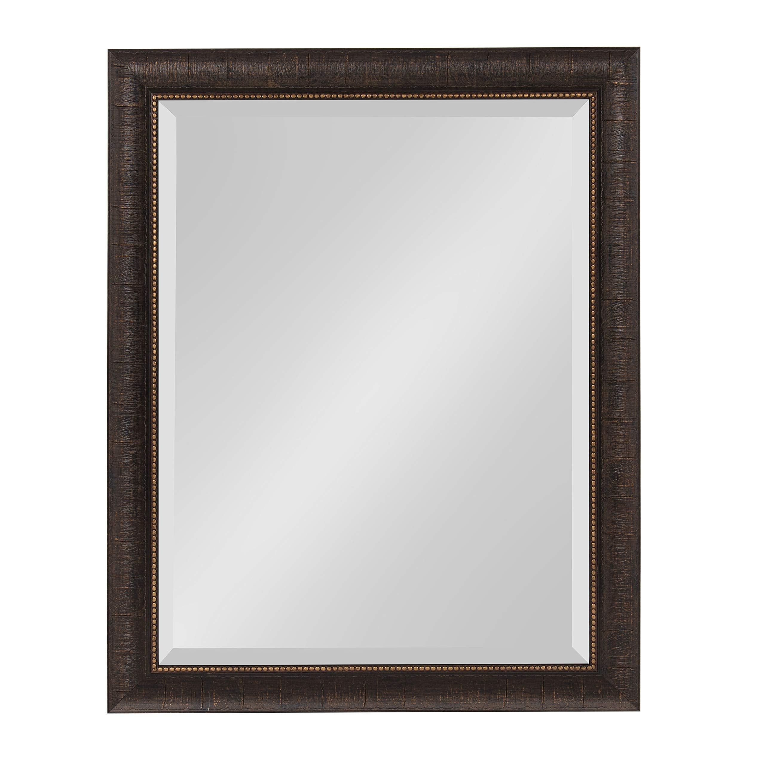 Aldridge Framed Decorative Rectangle Wall Mirror, 22 x 28, Bronze