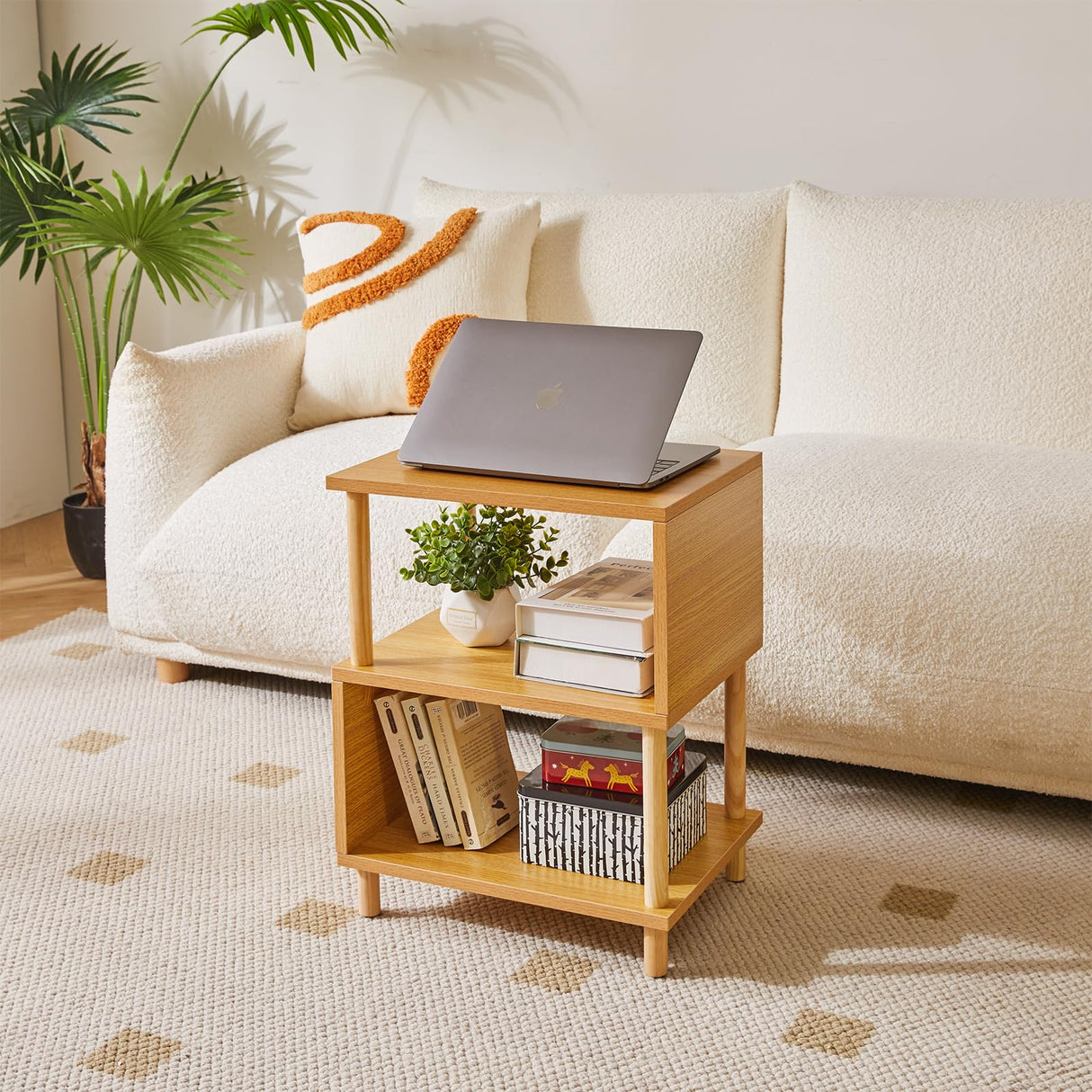 Night Stand with Open Shelf, Nightstand