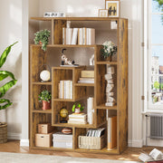Bookshelf, Bookcase with Open Display Storage Shelves, Display Shelf