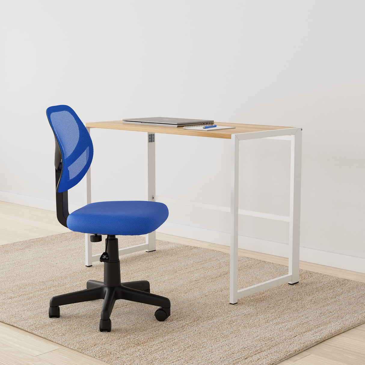 Office Computer Task Desk Chair, Low-Back, Pneumatic Seat, Breathable Mesh, Adjustable