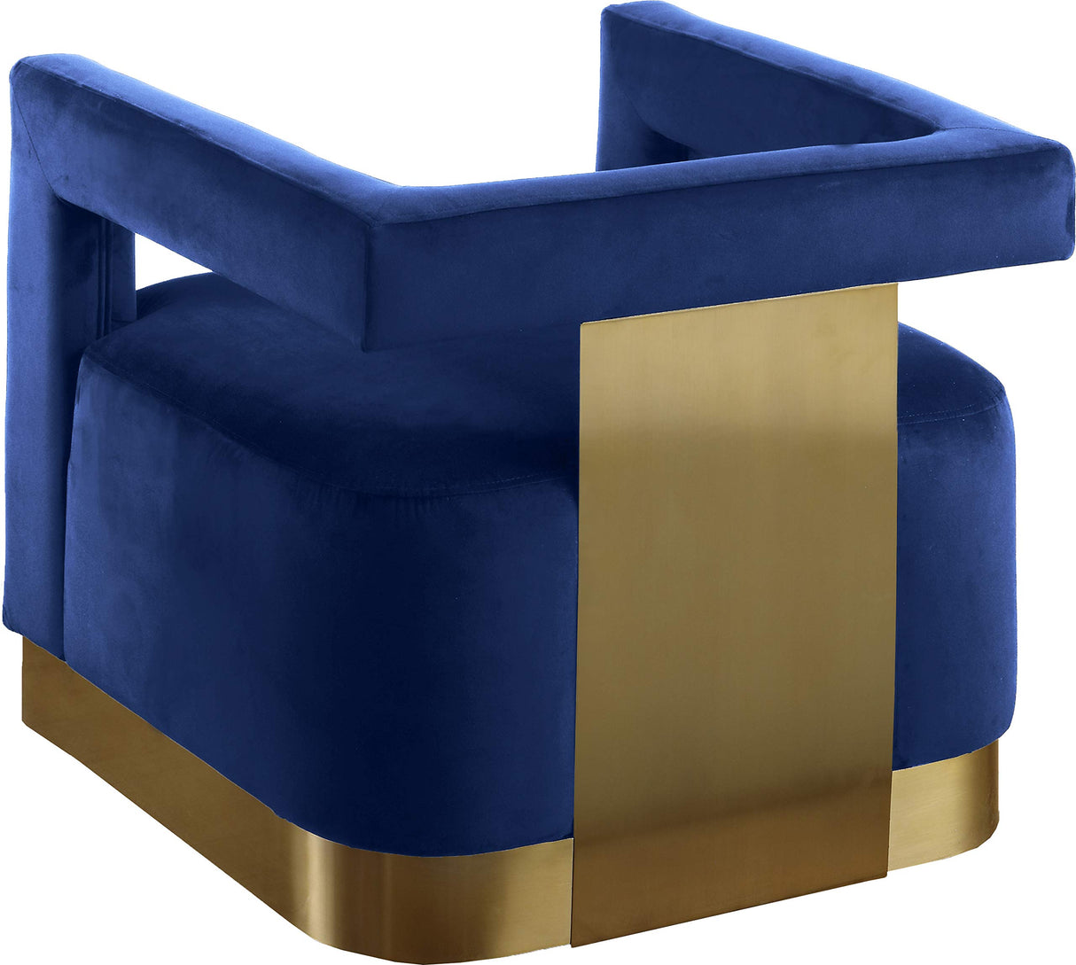 Armani Collection Modern | Contemporary Velvet Upholstered Accent Chair