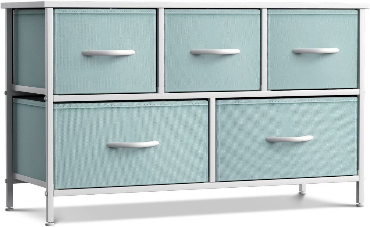 Kids Dresser with 5 Drawers - Storage Chest Organizer Unit