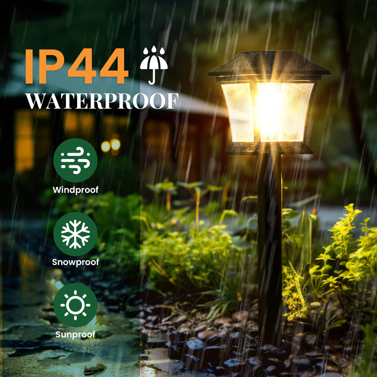 Solar Pathway Lights Outdoor 8 Pack - Waterproof LED Landscape Lighting for Garden, Walkway & Yard