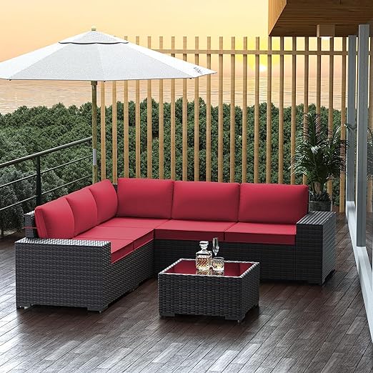 Outdoor Patio Furniture Set with Propane Fire Pit Table