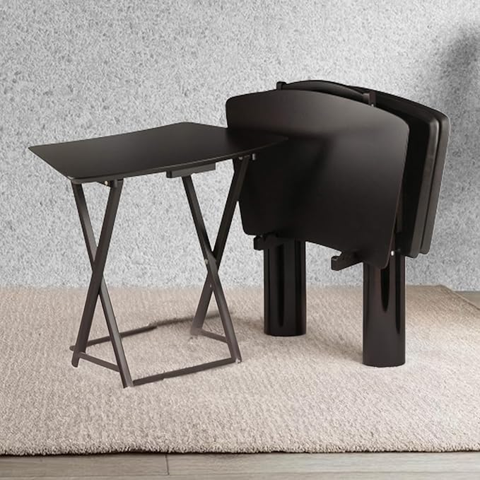 Wood Dylan 5-Piece Oversize Snack Table Set (Solid Wood Brienda)