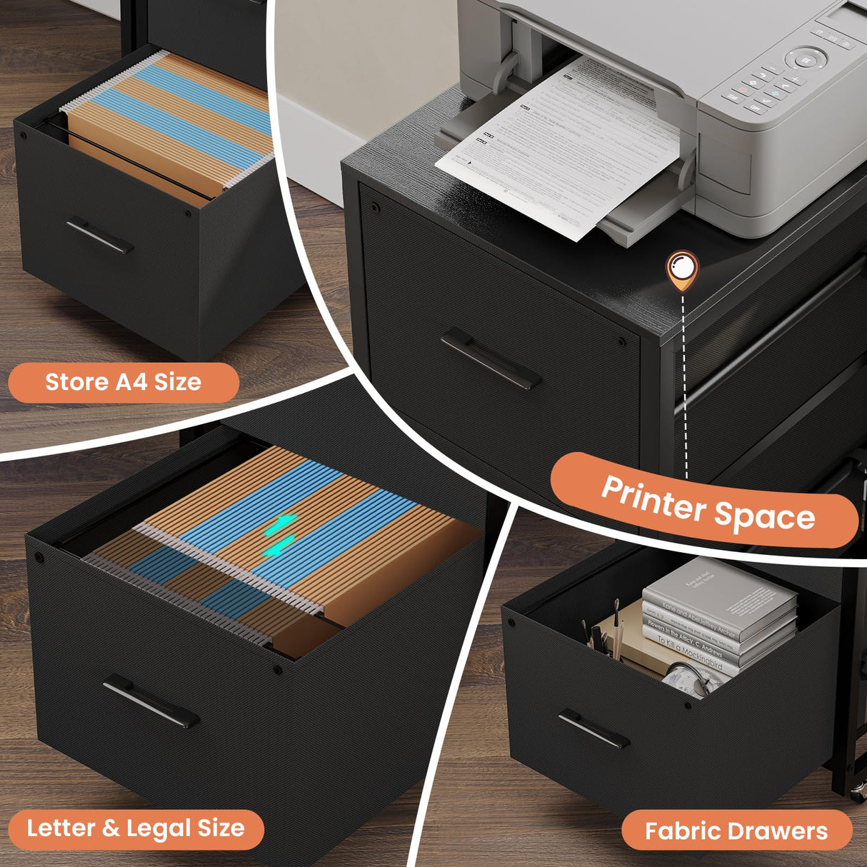 L Shaped Gaming Desk with Keyboard Tray, Reversible Computer Desk