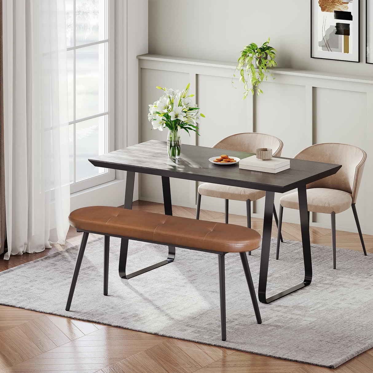 Dining Bench, Dining Room Bench, Upholstered Bench