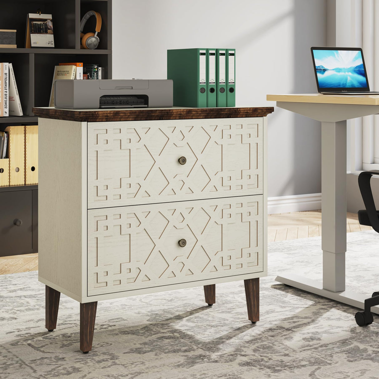 2 Drawer Lateral File Cabinet, Office Filing Cabinet