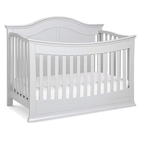 Meadow 4-in-1 Convertible Crib in White, Greenguard Gold Certified