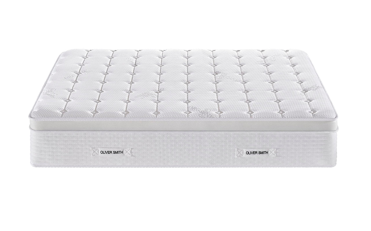 Queen Size Mattress - 14 Inch Cool Memory Foam & Spring Hybrid Mattress