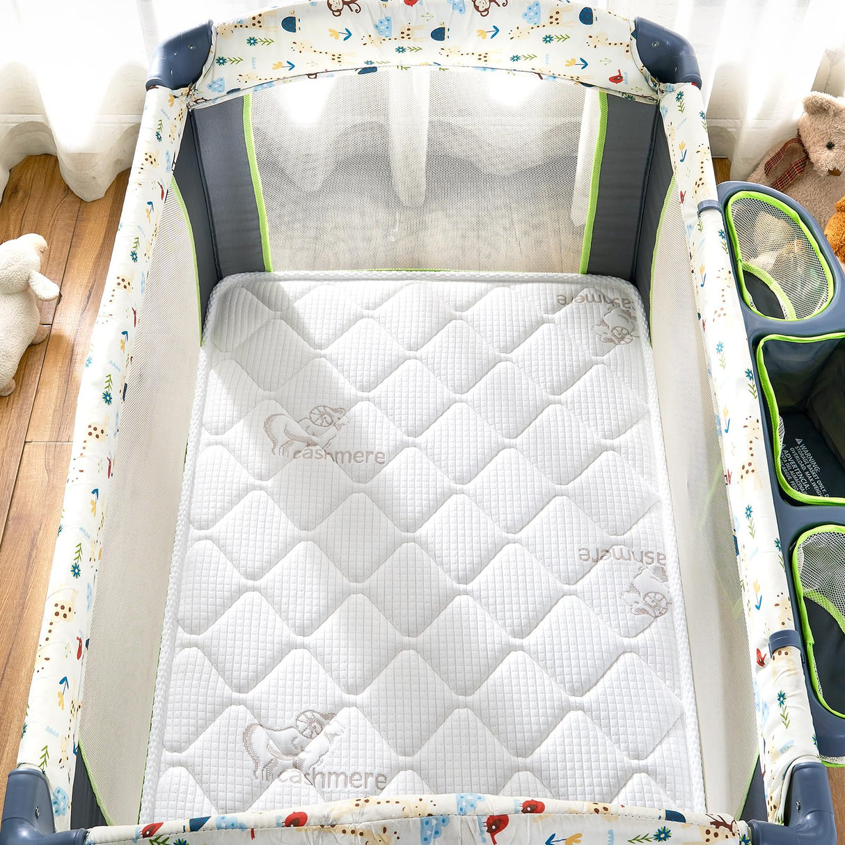 Pack and Play Mattress - Premium Knitted Fabric Playpen Mattresses