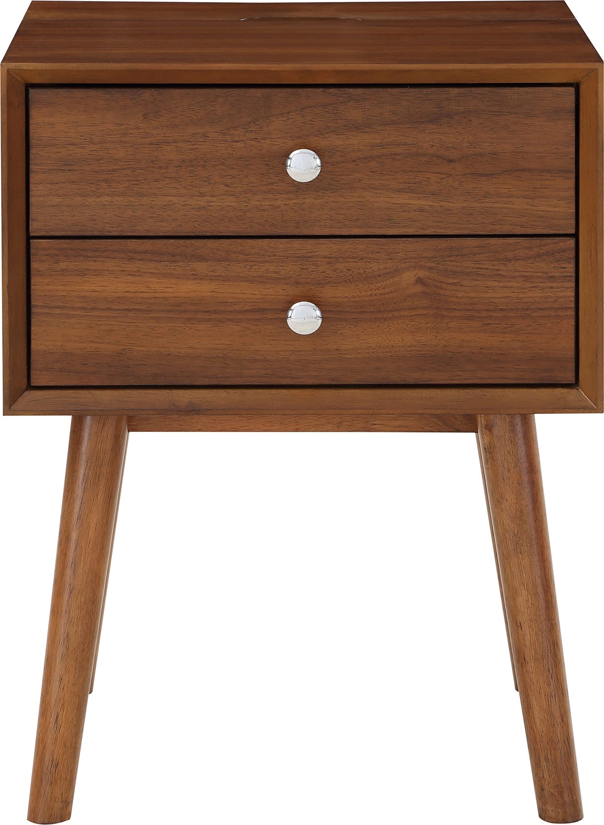 838Walnut Teddy Collection Modern | Contemporary Wooden Nightstand