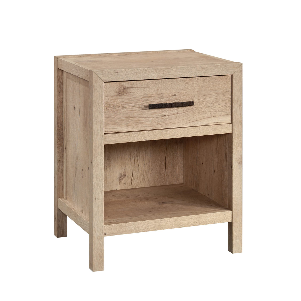 1-Drawer Night Stand, Prime Oak Finish