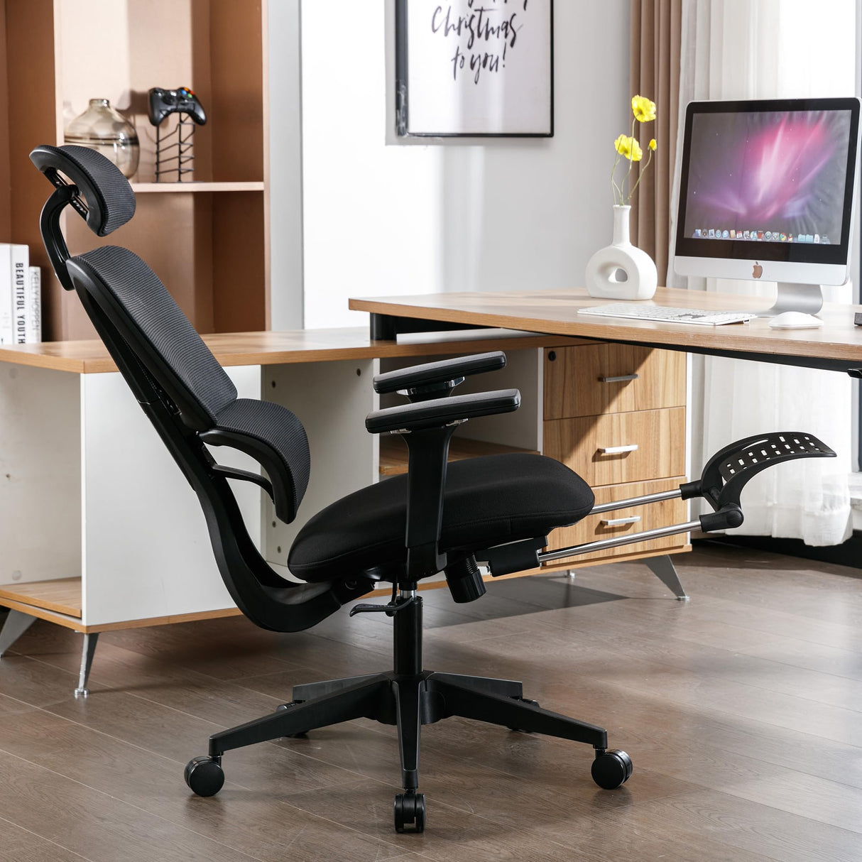 Office Chair with 4D Adjustable Armrest,High Back Desk Computer Chair
