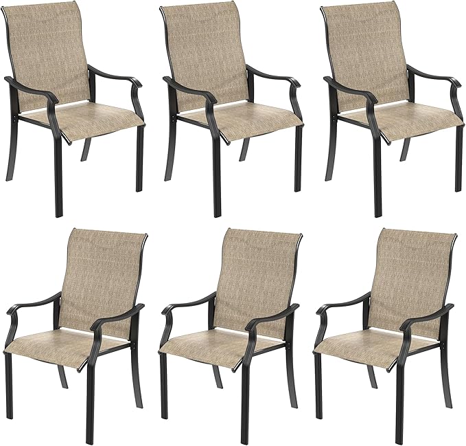 Outdoor Patio Dining Chairs Set of 4, High Back Patio Chairs